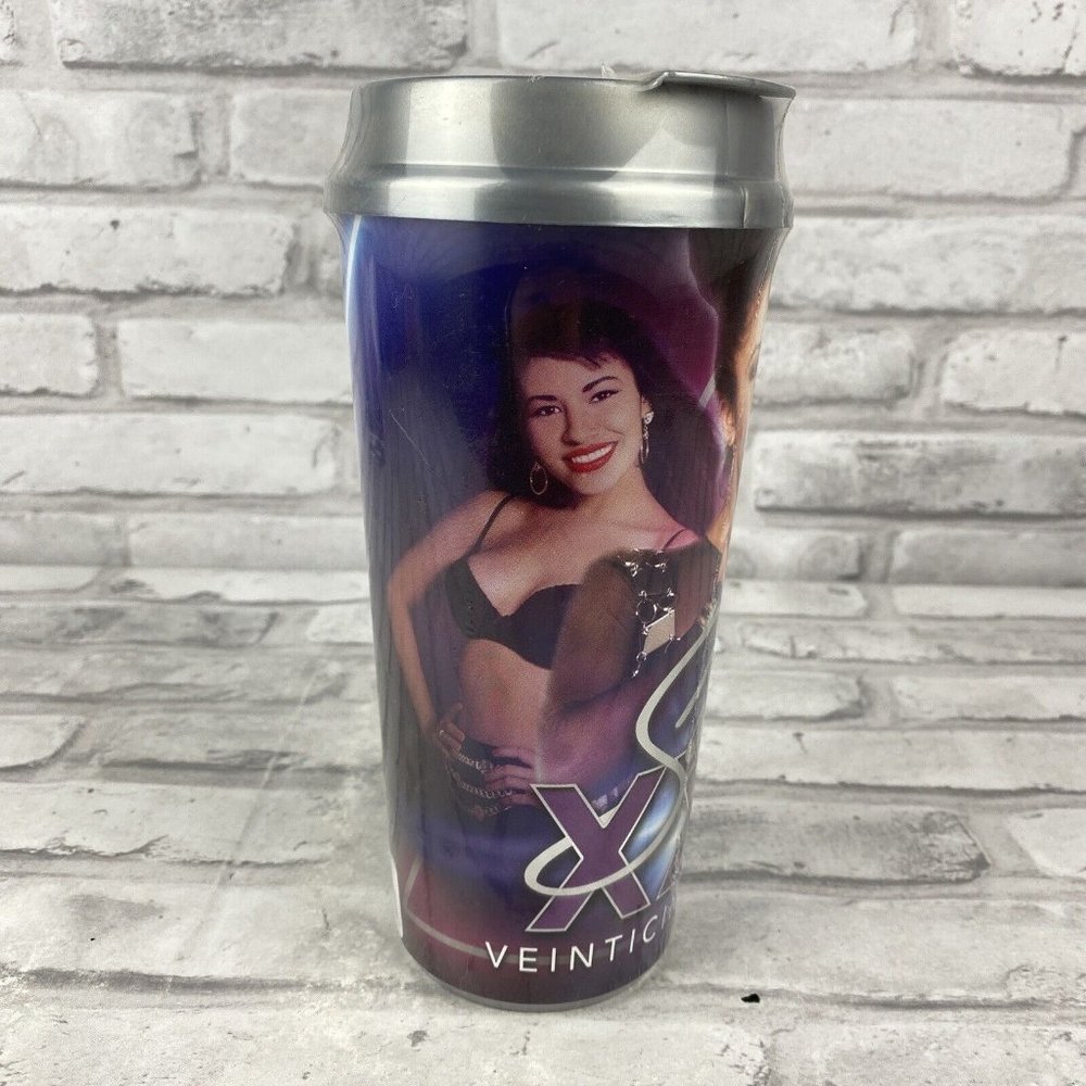 Stripes Selena Quintanilla XXV Veinticinco Anos Travel Cup Tumbler New Sealed